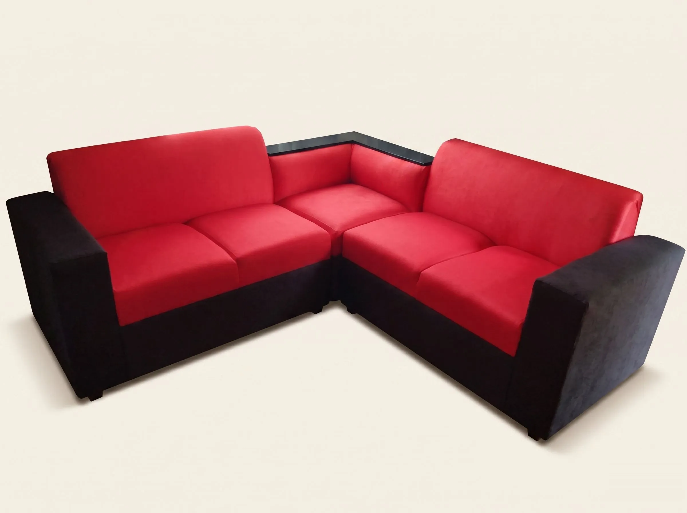 Juego de Sala Esquinero Rojo
